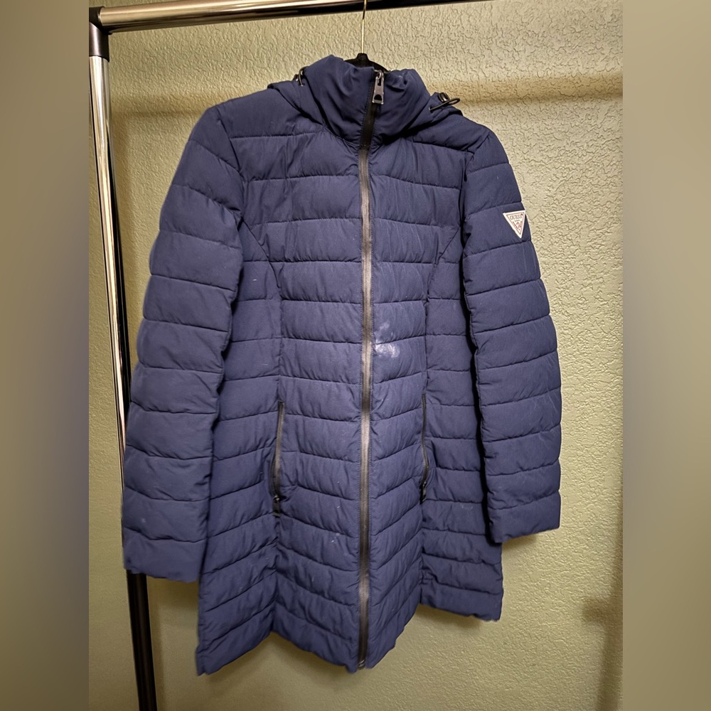 Guess Navy Puffer Jacket